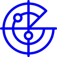 Radar icon to represent end to end transparency with Shipa Delivery